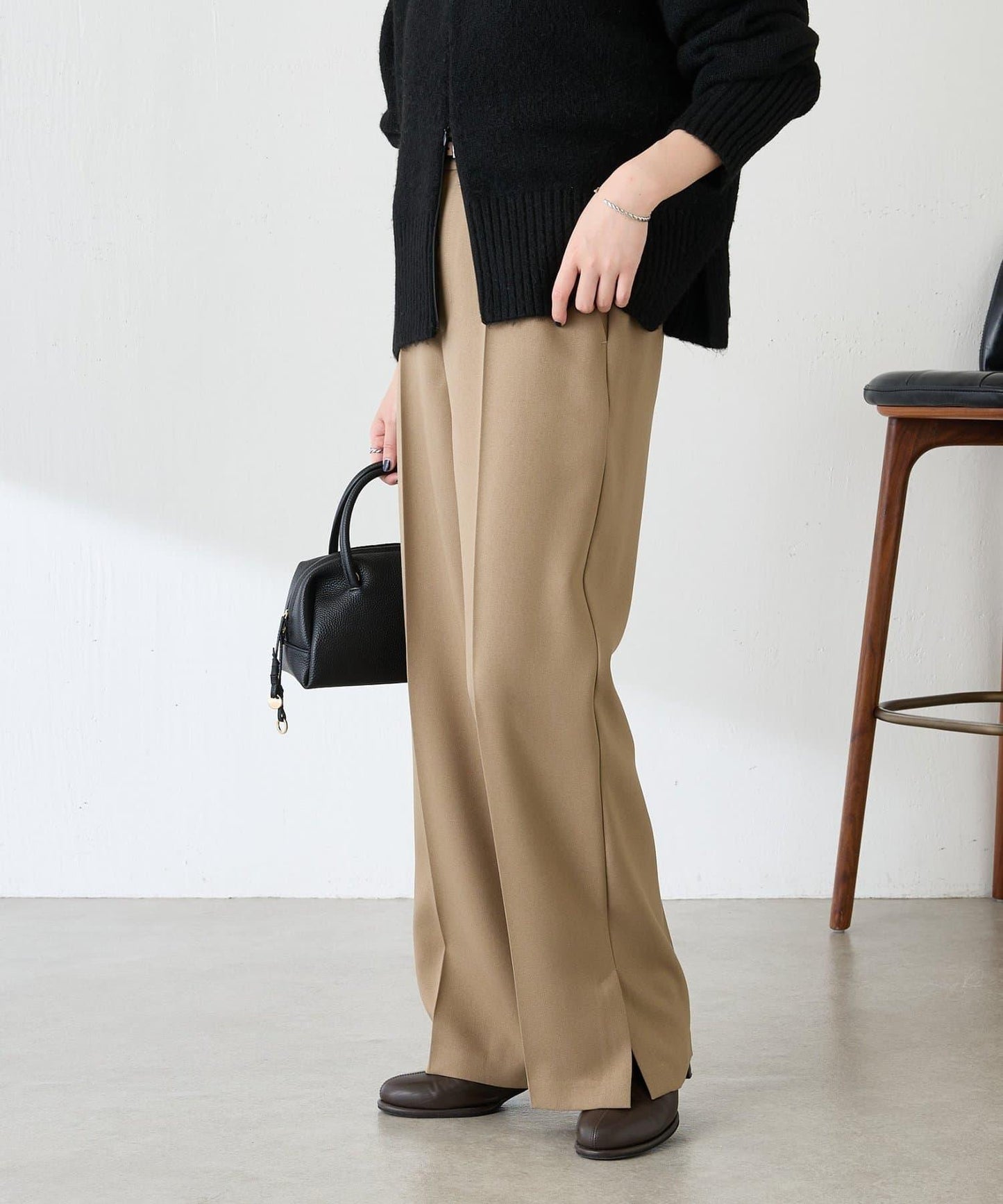 【人氣系列/2尺碼可選】羊毛感直筒褲/禮服