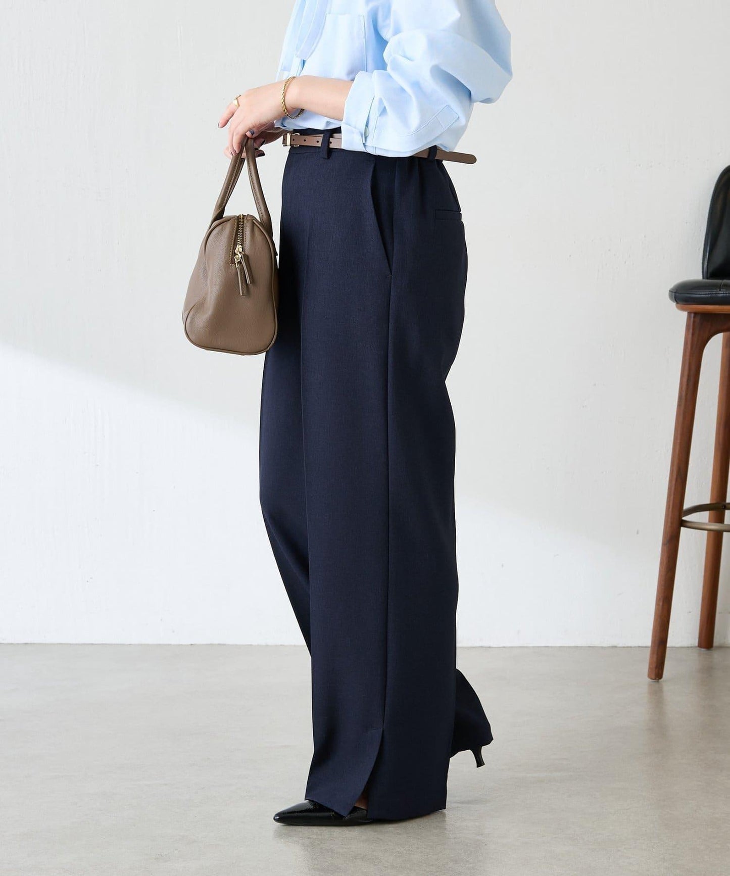 【人氣系列/2尺碼可選】羊毛感直筒褲/禮服