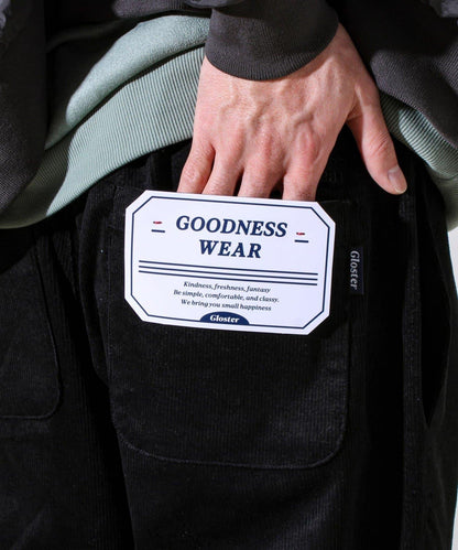 【人氣系列/男女同款/4尺碼/7色可選】GOODNESS燈芯絨長褲