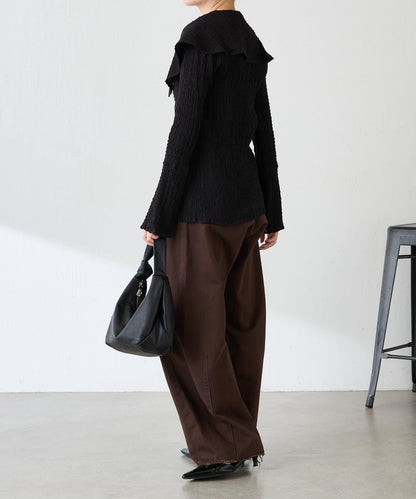 【領子可拆卸】大翻領開衫