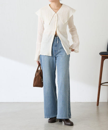 【領子可拆卸】大翻領開衫