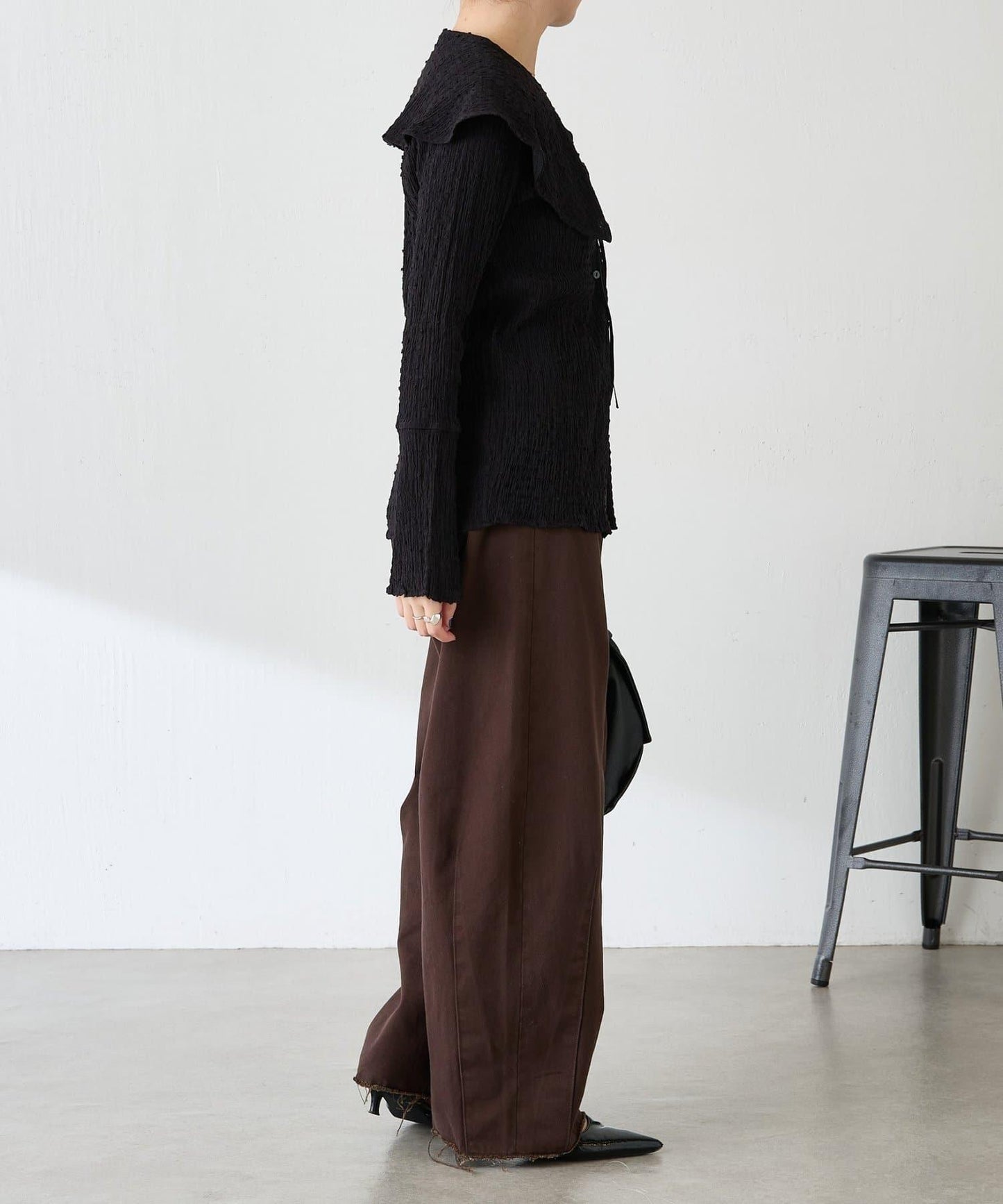 【領子可拆卸】大翻領開衫