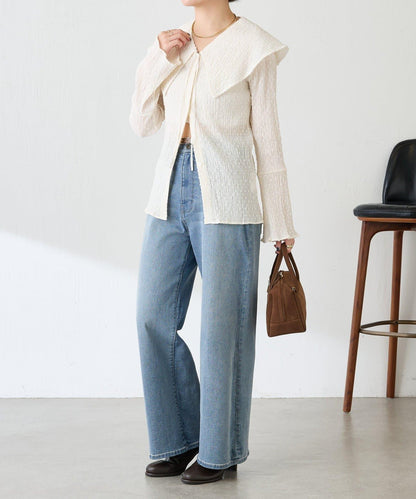 【領子可拆卸】大翻領開衫