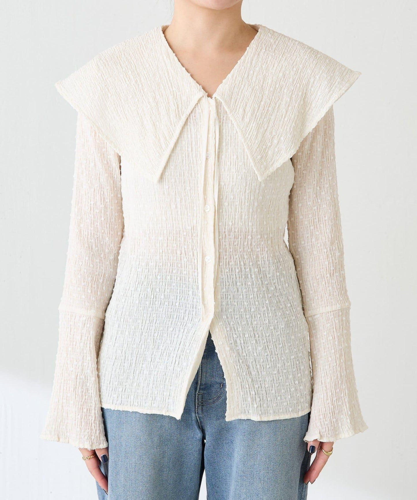 【領子可拆卸】大翻領開衫