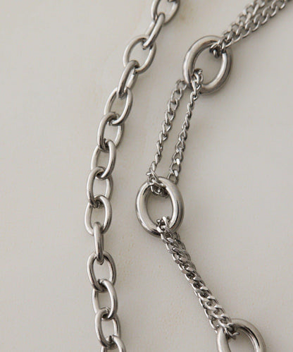 金屬過敏適用/不鏽鋼 跳躍D鏈條項鍊