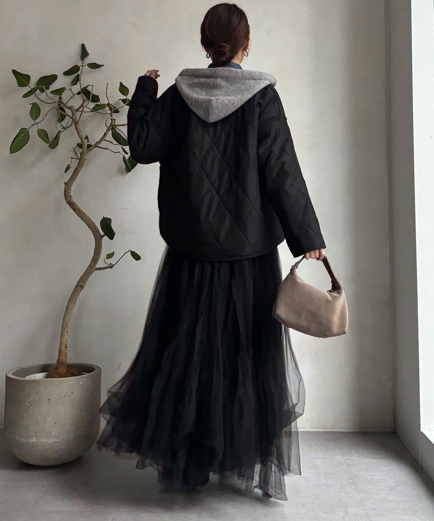 可雙面穿仿毛絎縫大衣