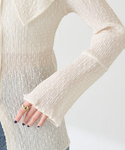 【領子可拆卸】大翻領開衫