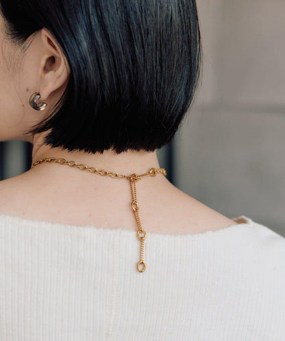 金屬過敏適用/不鏽鋼 跳躍D鏈條項鍊