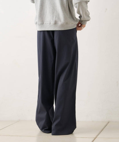 【WHIMSIC/2尺碼可選】細條紋寬鬆西裝褲