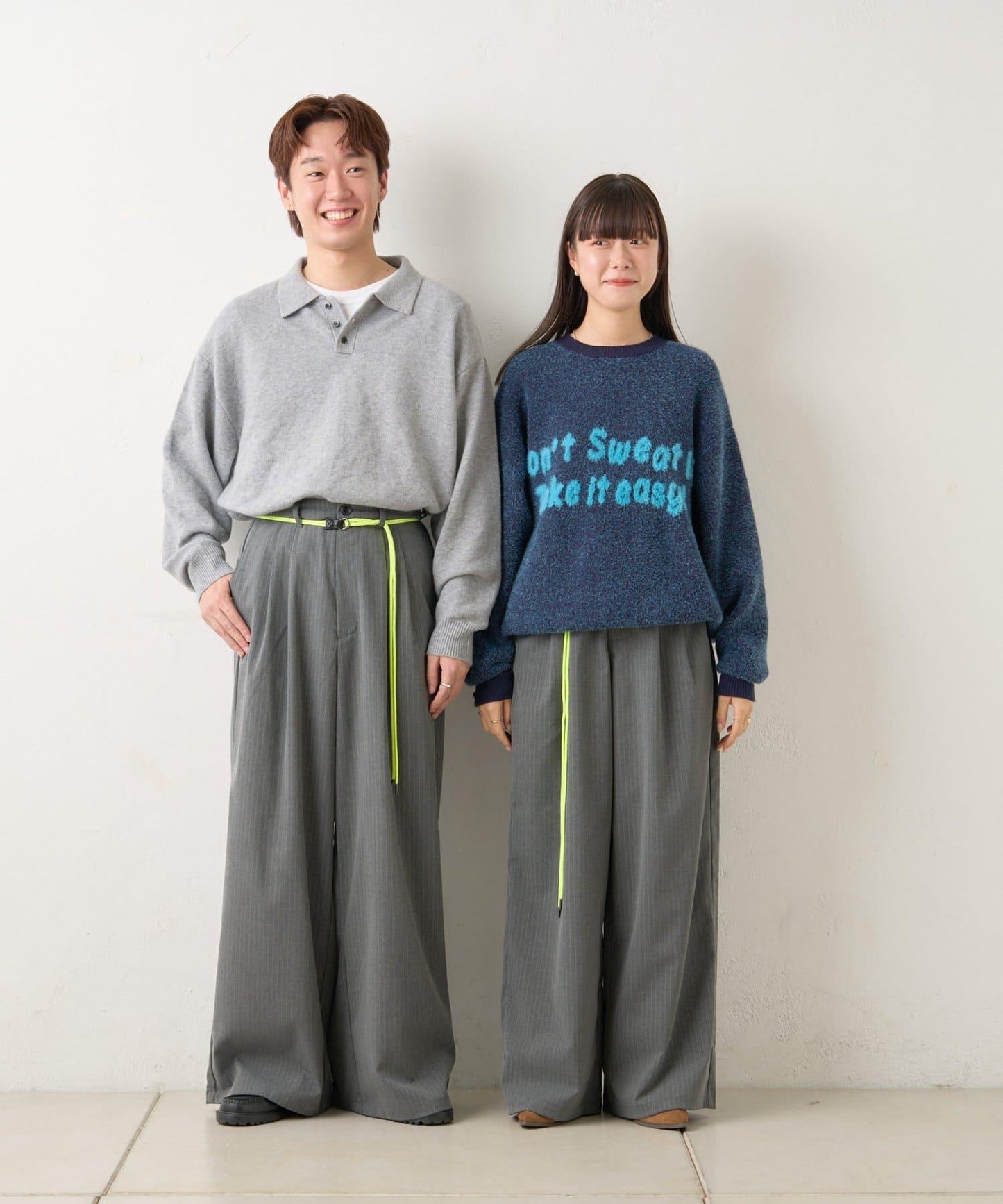 【WHIMSIC/2尺碼可選】細條紋寬鬆西裝褲