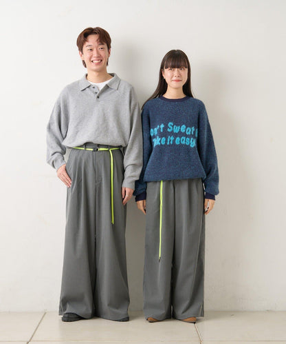 【WHIMSIC/2尺碼可選】細條紋寬鬆西裝褲