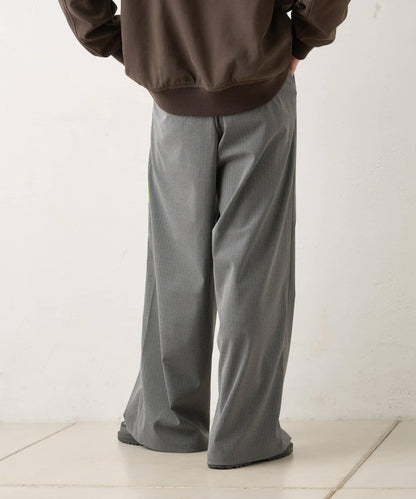 【WHIMSIC/2尺碼可選】細條紋寬鬆西裝褲