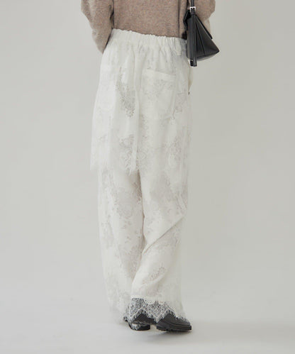 鏤空花邊疊層褲