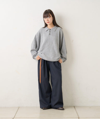 【WHIMSIC/2尺碼可選】細條紋寬鬆西裝褲