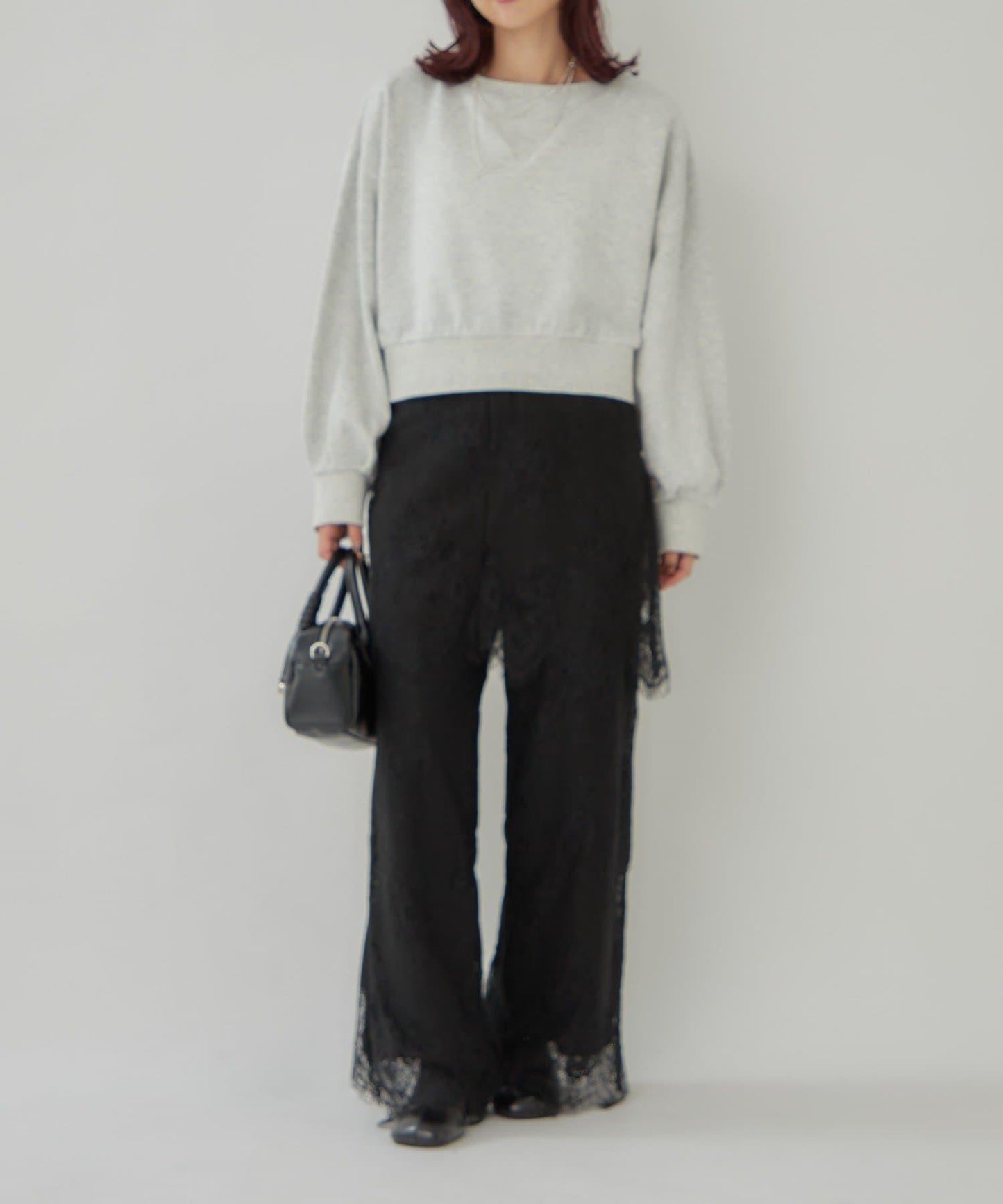 鏤空花邊疊層褲