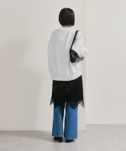 下襬蕾絲多功能半身裙