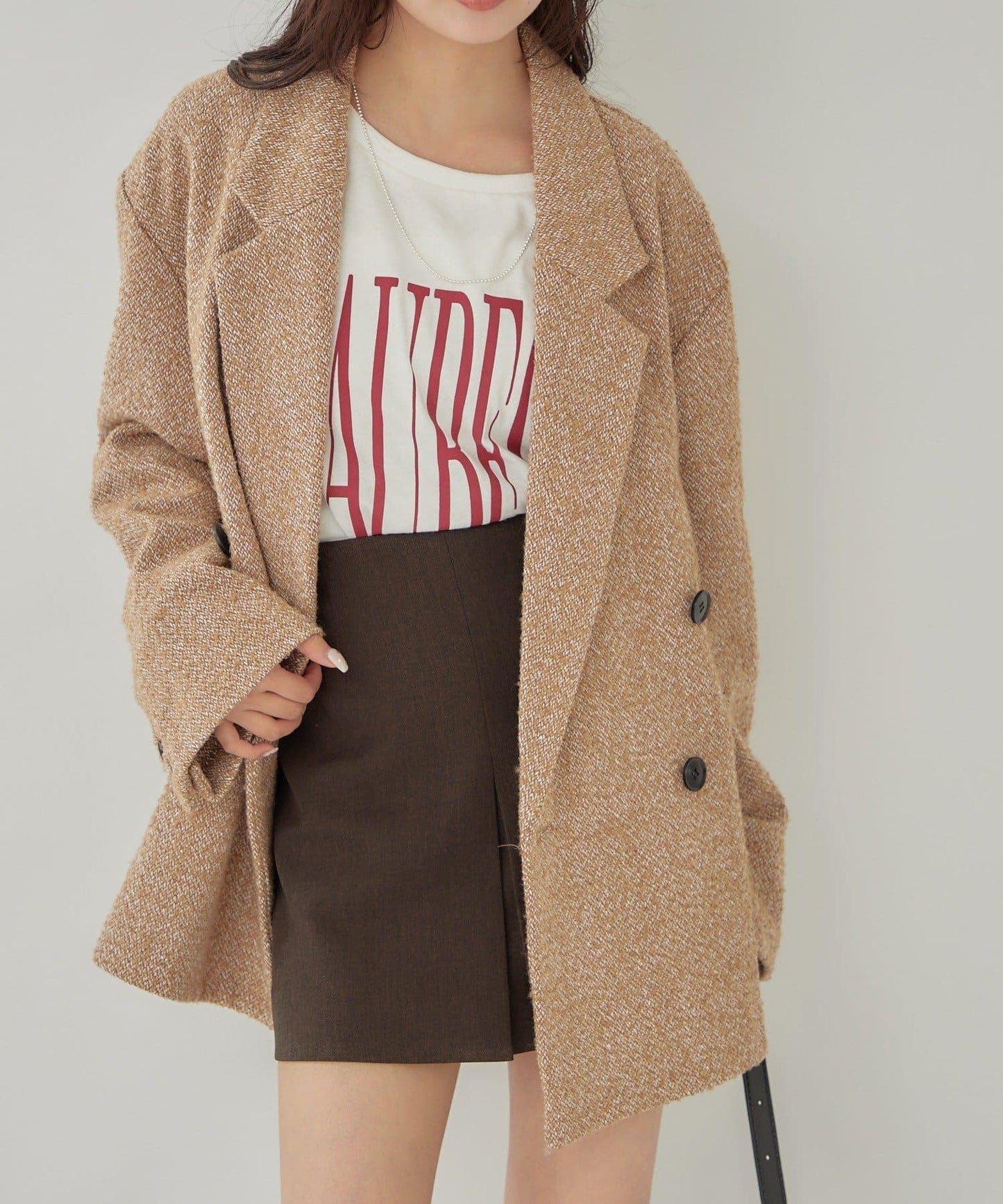 推文風格寬鬆夾克