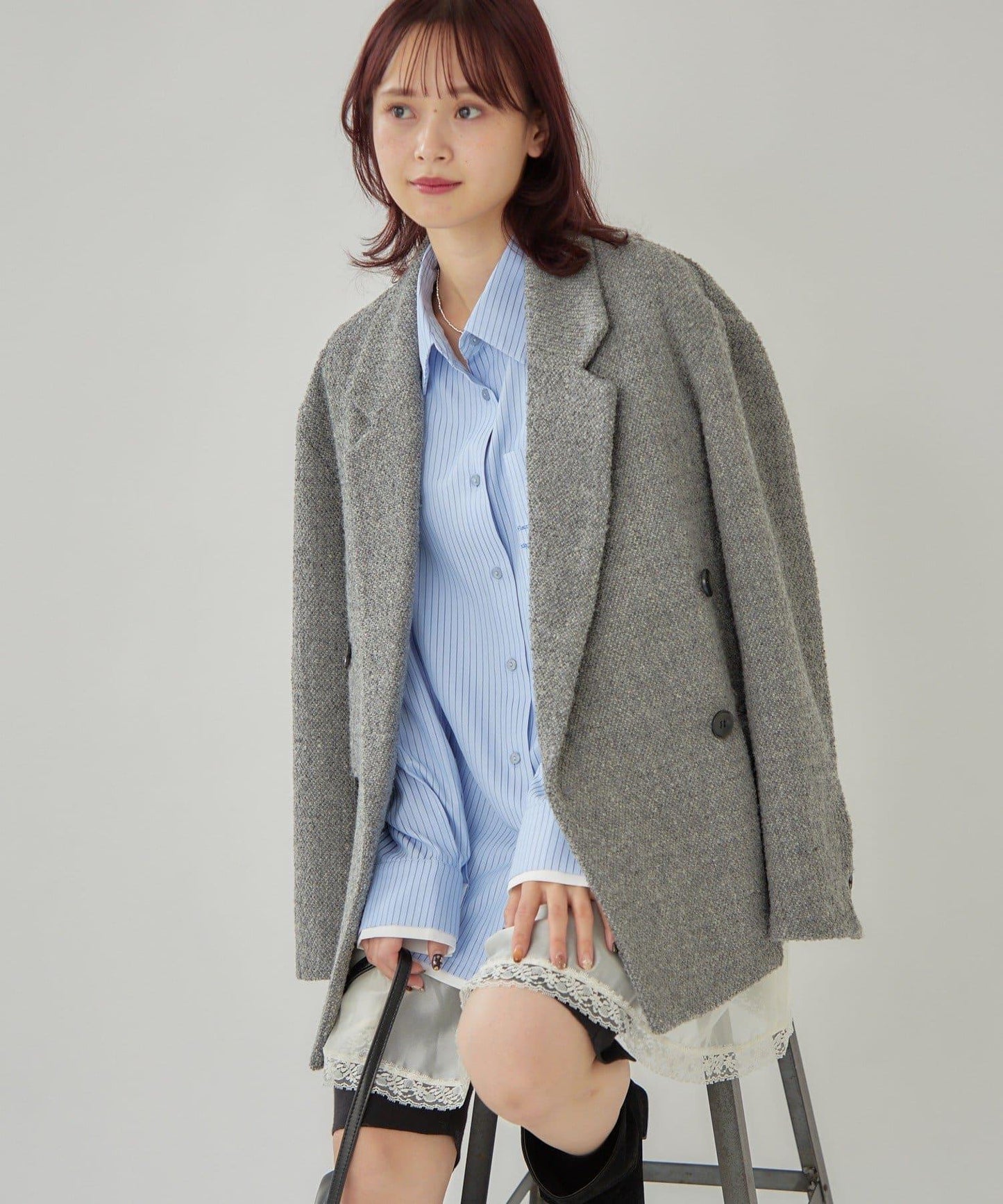 推文風格寬鬆夾克