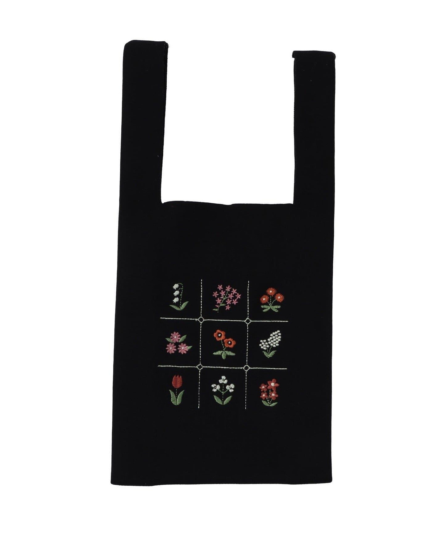 花卉刺繡針織包