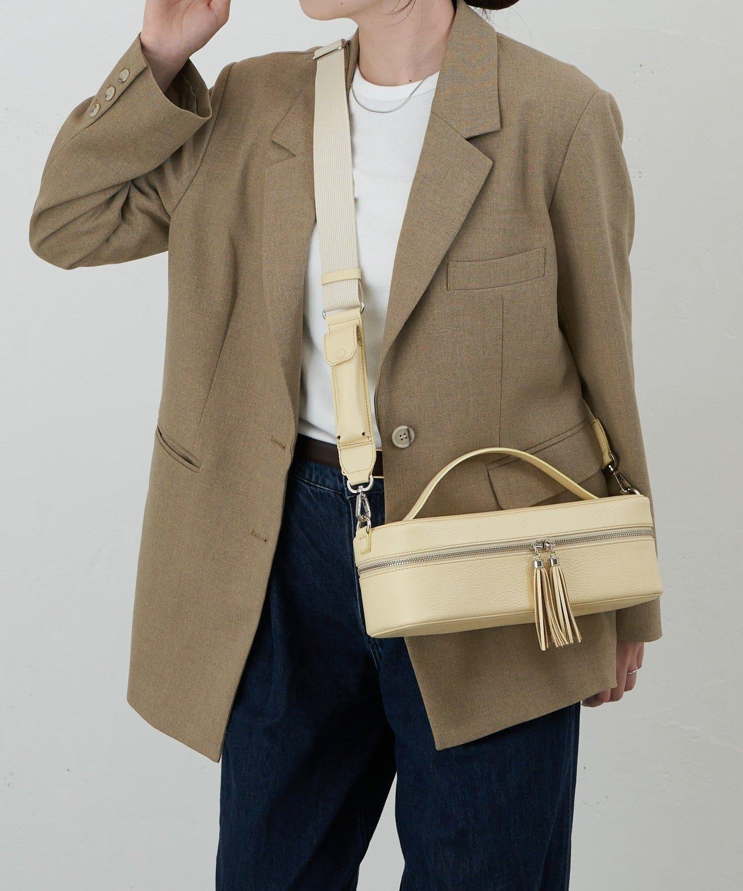 皮革2WAY化妝包唇膏套裝