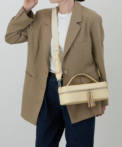 皮革2WAY化妝包唇膏套裝