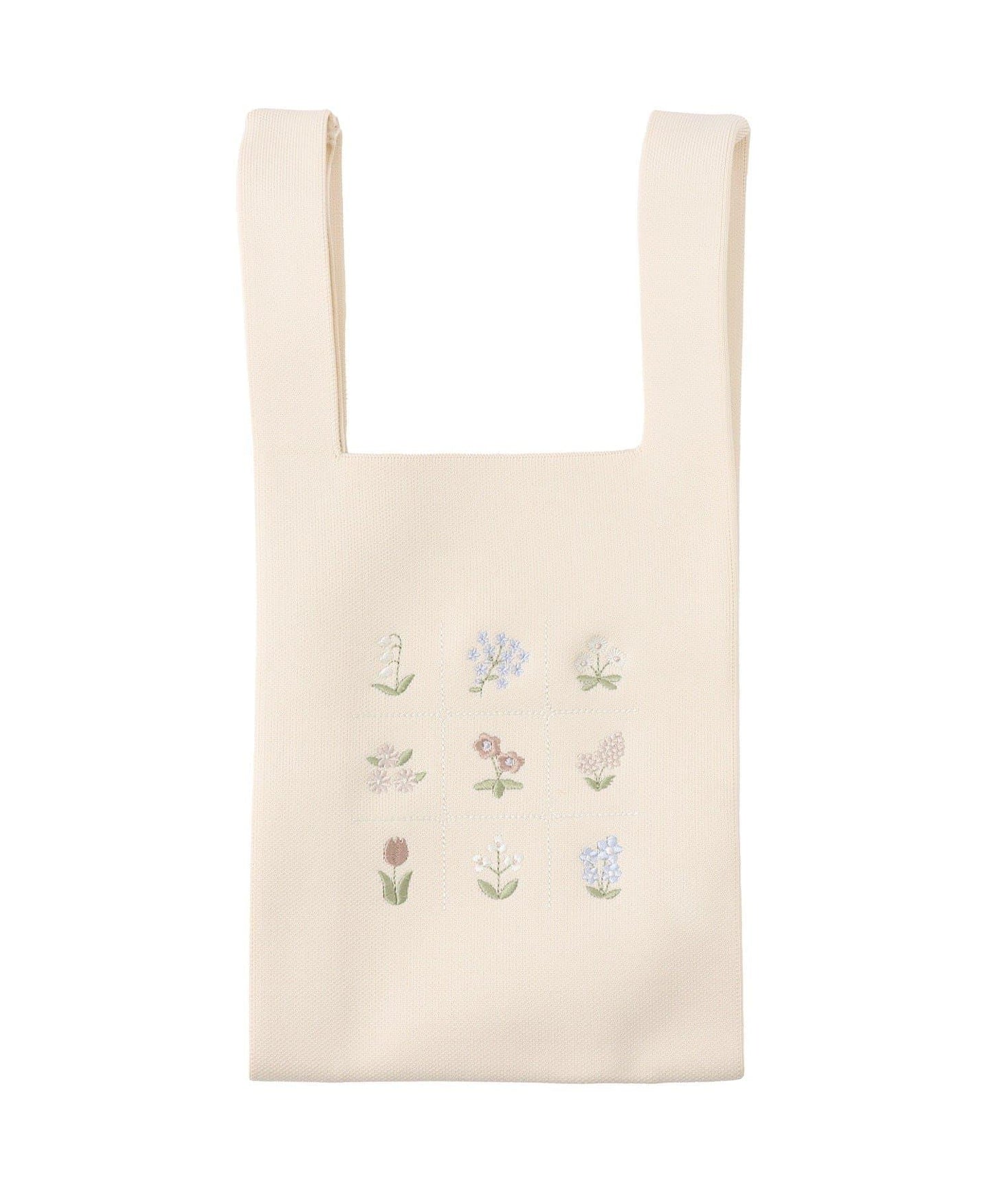 花卉刺繡針織包