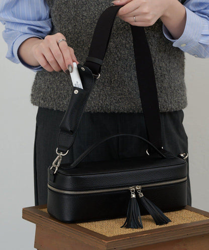 皮革2WAY化妝包唇膏套裝