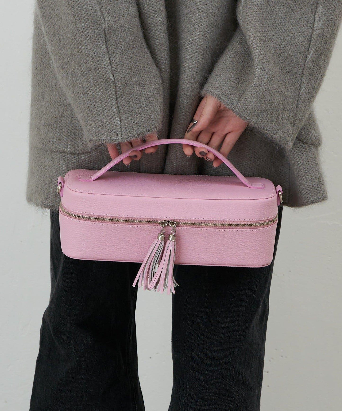 皮革2WAY化妝包唇膏套裝