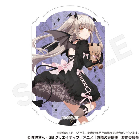 《關於我在無意間被隔壁的天使變成廢柴這件事》異形剪裁貼紙 天使與小惡魔款 椎名真晝B