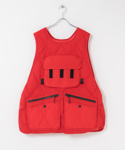 WHITE MOUNTAINEERING 菱格絎縫羽絨馬甲