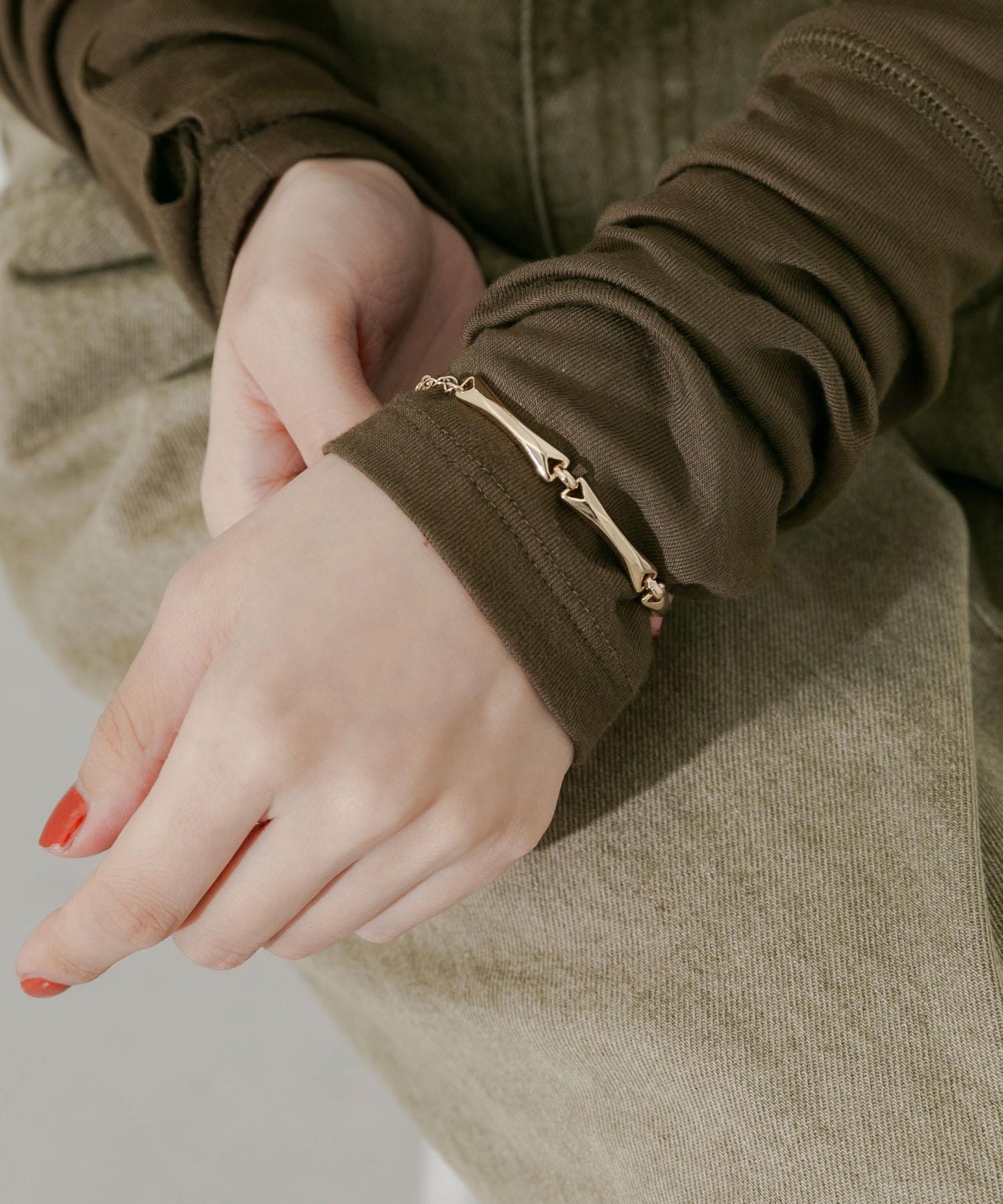 金屬條設計鏈條手鍊