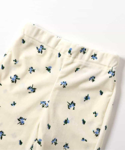 天鵝絨荷葉邊打底褲 10分長度