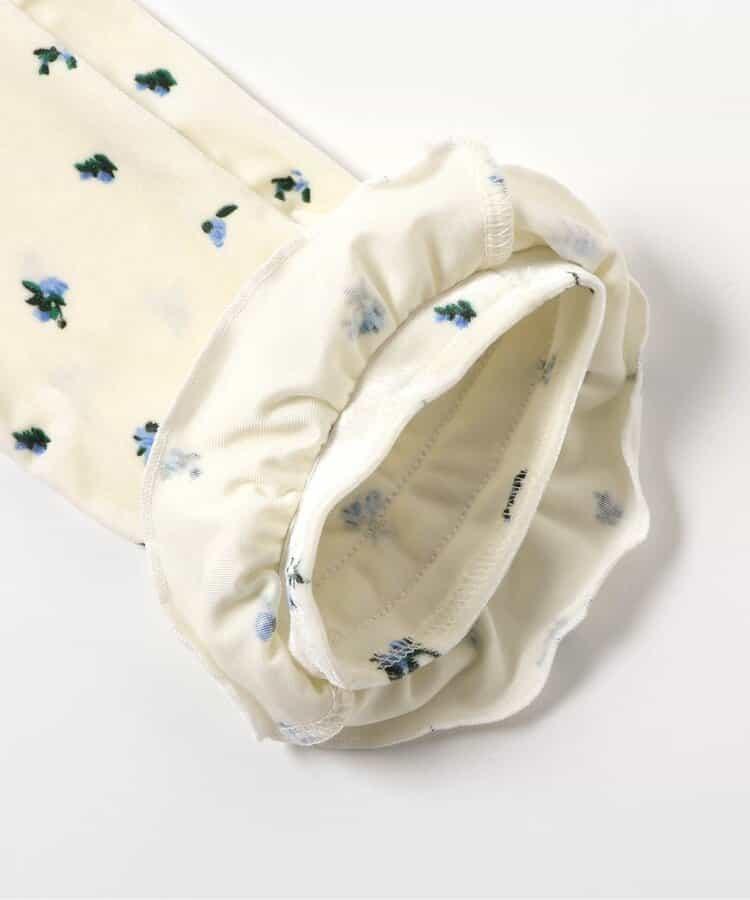 天鵝絨荷葉邊打底褲 10分長度