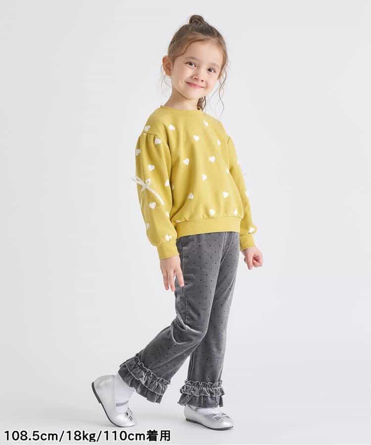 天鵝絨荷葉邊打底褲 10分長度