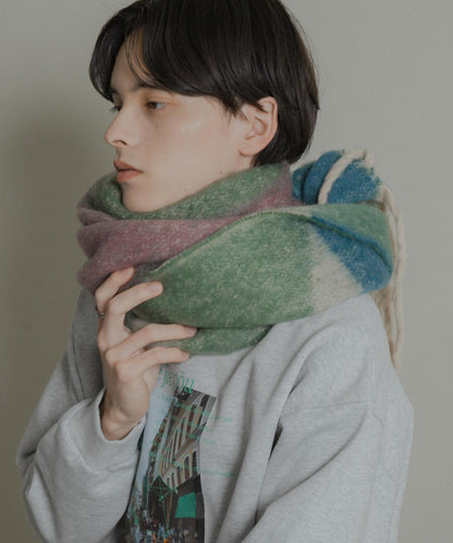 圖案加厚大號圍巾