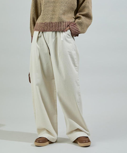 保暖繫帶休閒褲