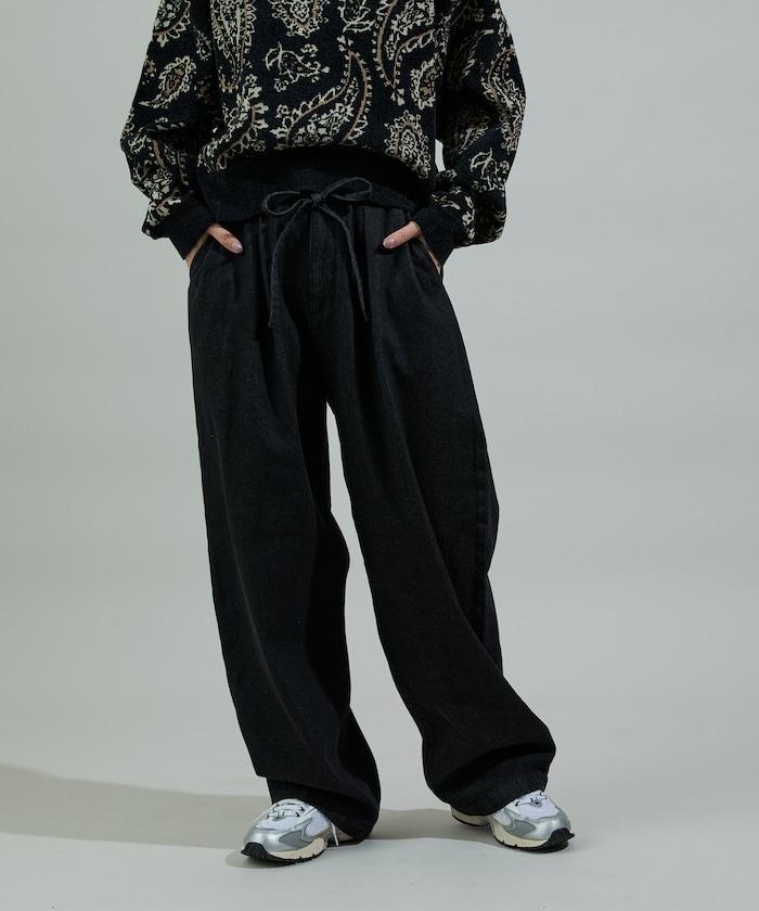 保暖繫帶休閒褲