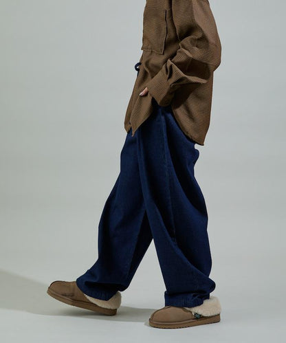 保暖繫帶休閒褲