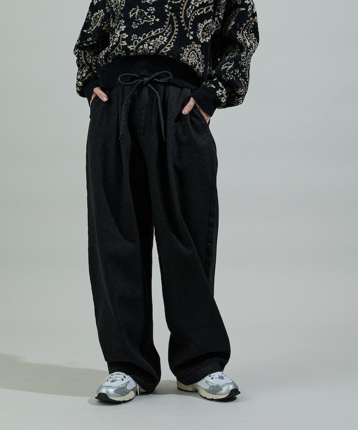 保暖繫帶休閒褲