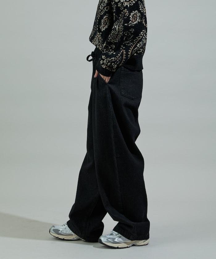 保暖繫帶休閒褲