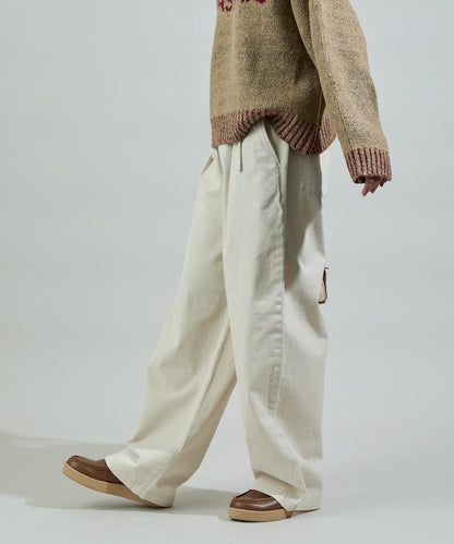 保暖繫帶休閒褲