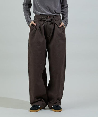 保暖繫帶休閒褲