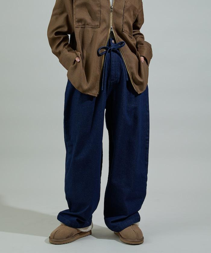 保暖繫帶休閒褲