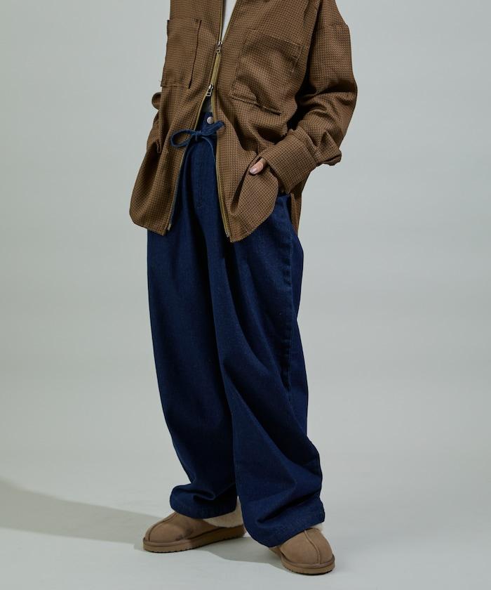 保暖繫帶休閒褲