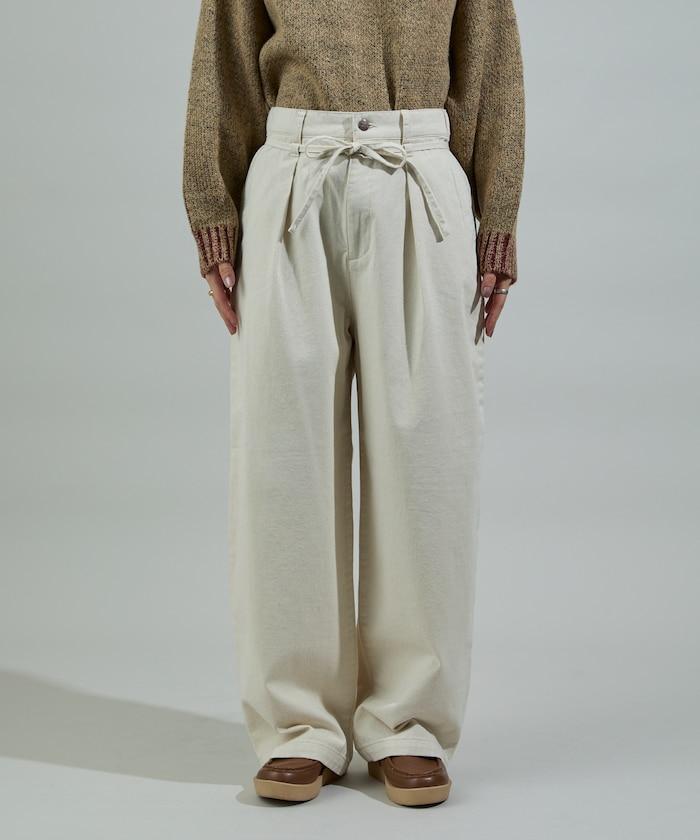 保暖繫帶休閒褲