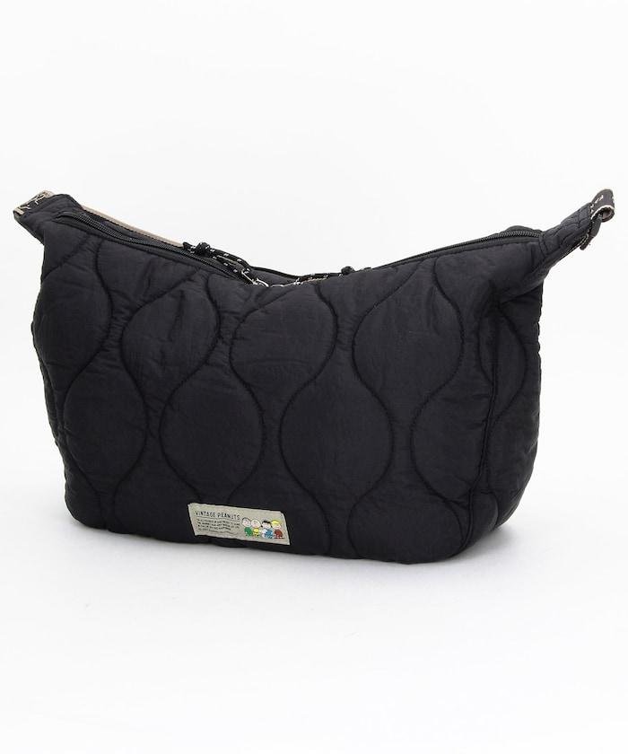 [《PEANUTS》] 絎縫中號單肩包