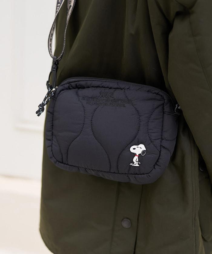 [《PEANUTS》] 絎縫小號單肩包