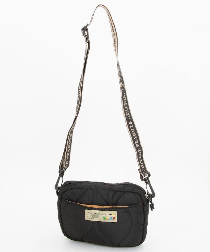 [《PEANUTS》] 絎縫小號單肩包