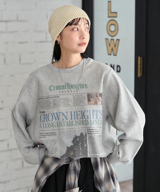Newspaper印花衛衣