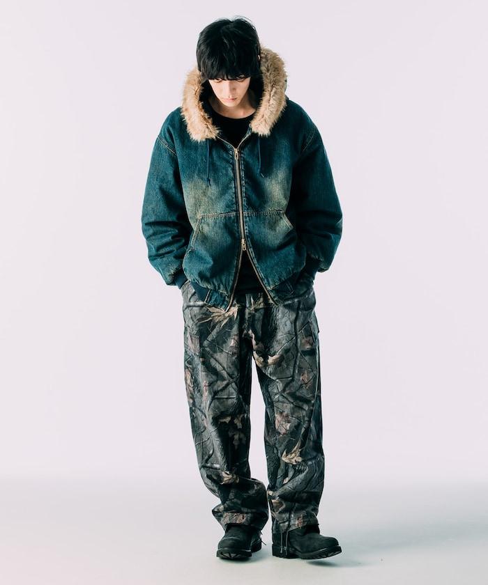 仿皮草拉鍊連帽加棉外套